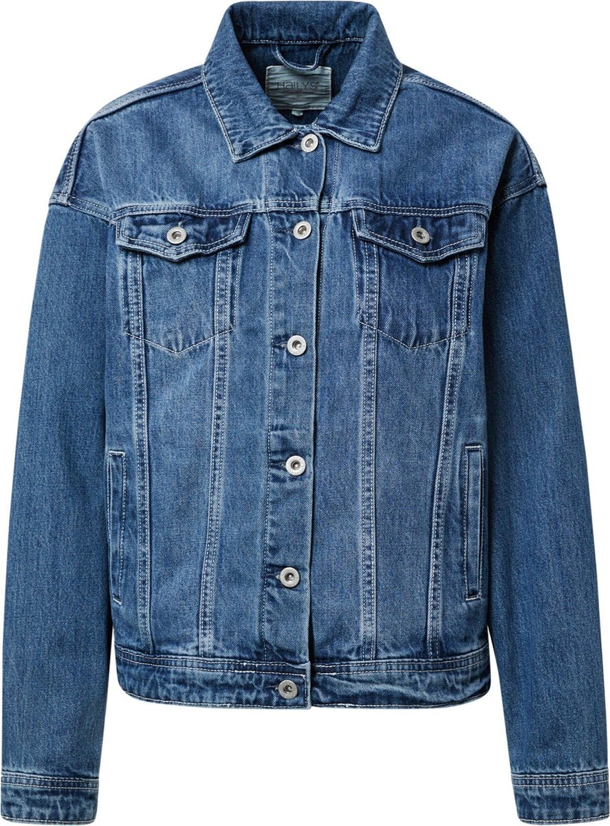 Hailys tussenjas lona Blauw Denim-S