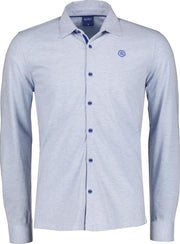 Qubz Overhemd - Modern Fit - Blauw - 3XL Grote Maten