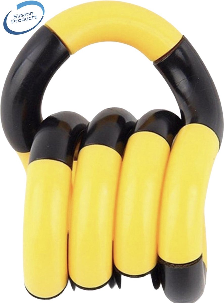 Fidget Toys - Tangl - kleur geel/zwart
