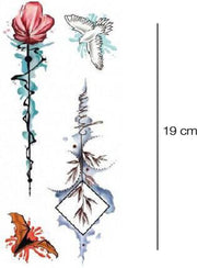 Roos en duif neptattoo