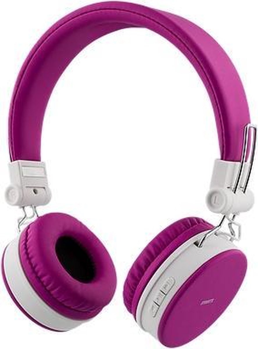 STREETZ HL-425 Bluetooth on-ear koptelefoon met microfoon en control buttons - 22 uur speeltijd - Roze