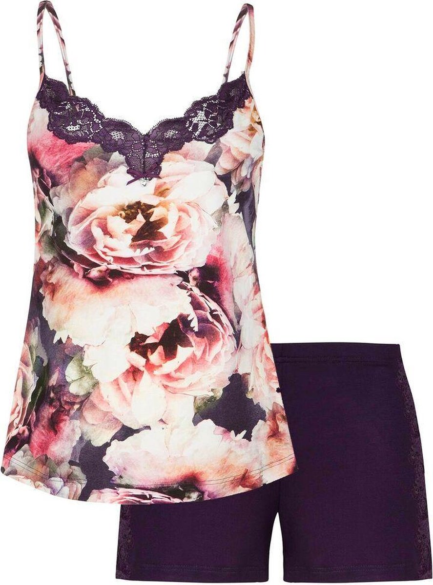 Pyjama met short Paars 7-810432 36