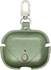 Hoes - Etui - Leer - Groen - geschikt voor Airpods Pro