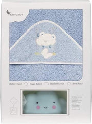 Interbaby Badcape En Nachtlamp 100 Cm Katoen Blauw 2-delig