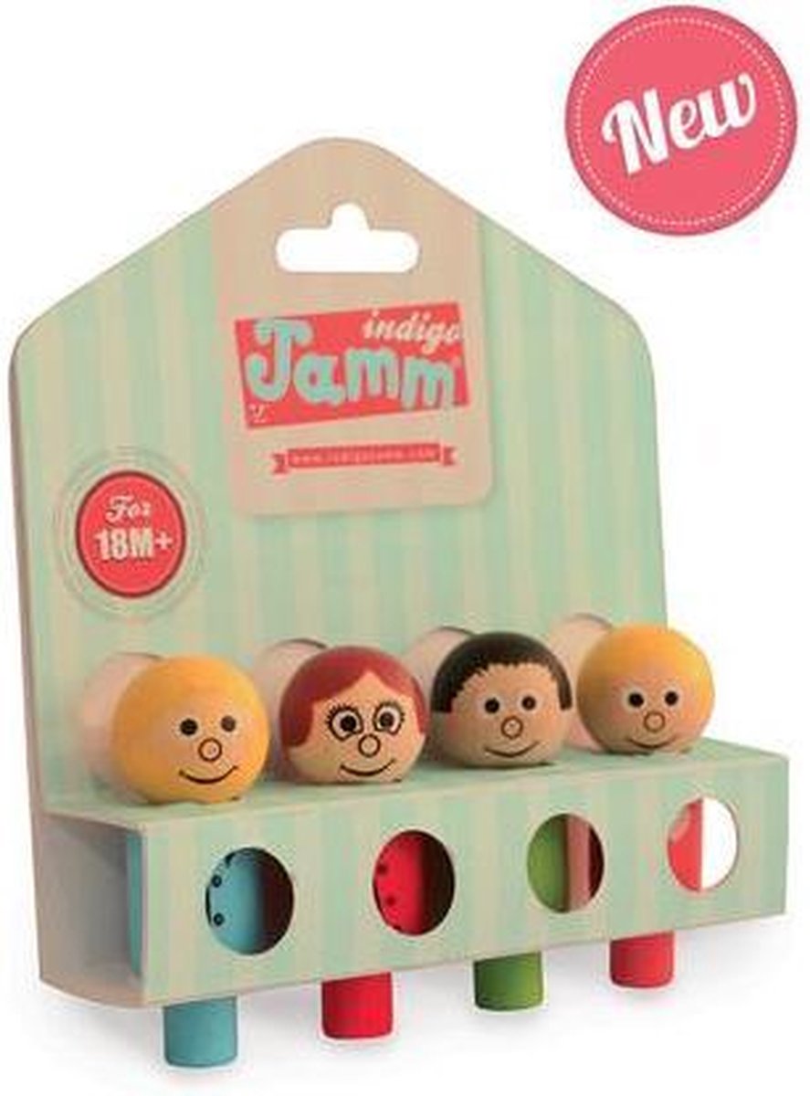Wooden people family