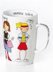 Mok Vrouwenhobbies Jogging Shopping Girls night out Gardening 350ml