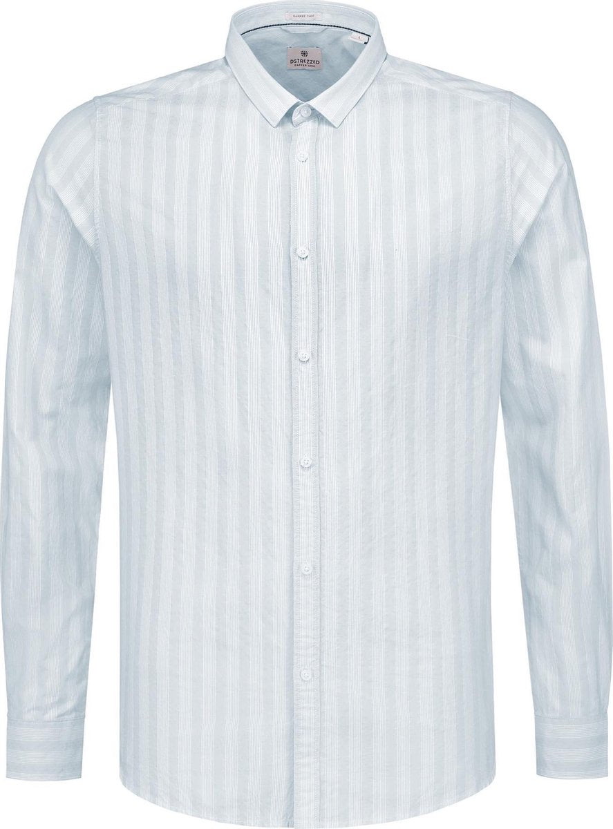 Dstrezzed Overhemd Fancy Stripe Licht Blauw (303202 - 646)