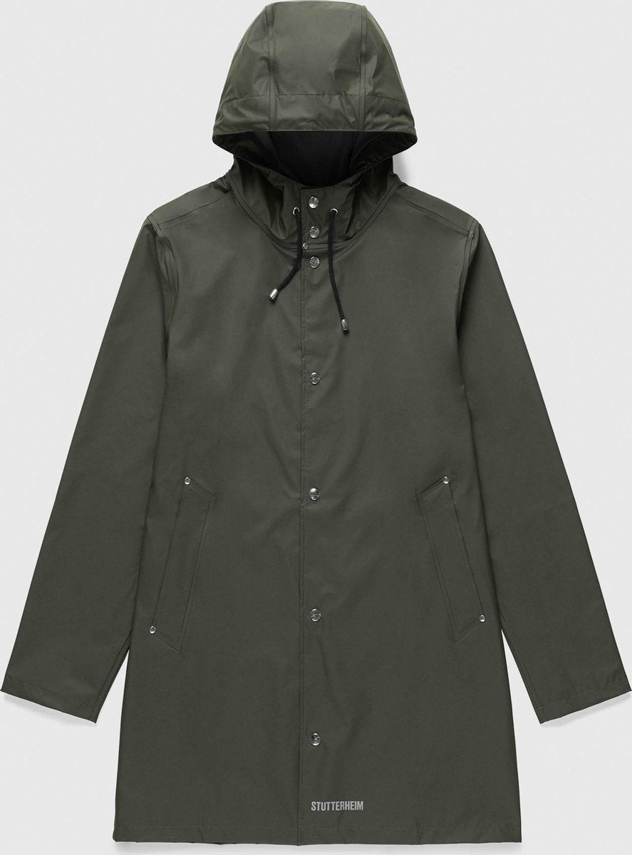 Stutterheim - Lichtgewicht regenjas voor volwassenen - Stockholm LW - Groen - maat L
