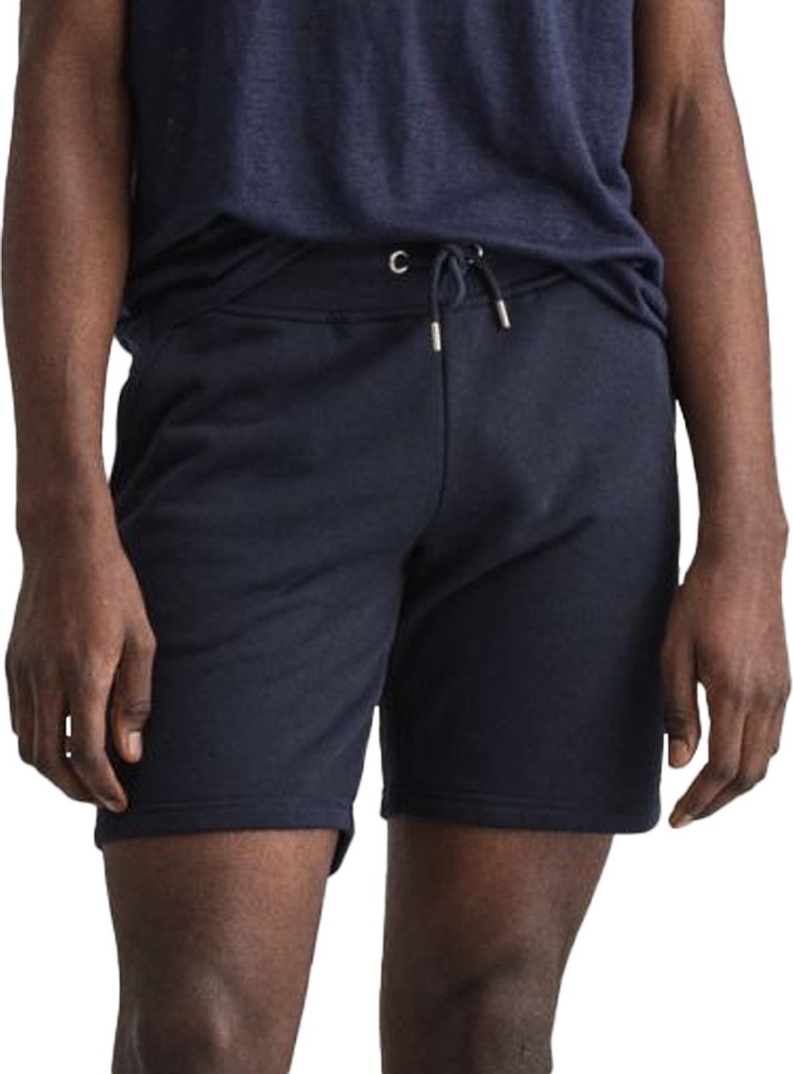 Gant Sweat Joggingshort  Broek - Mannen - donkerblauw