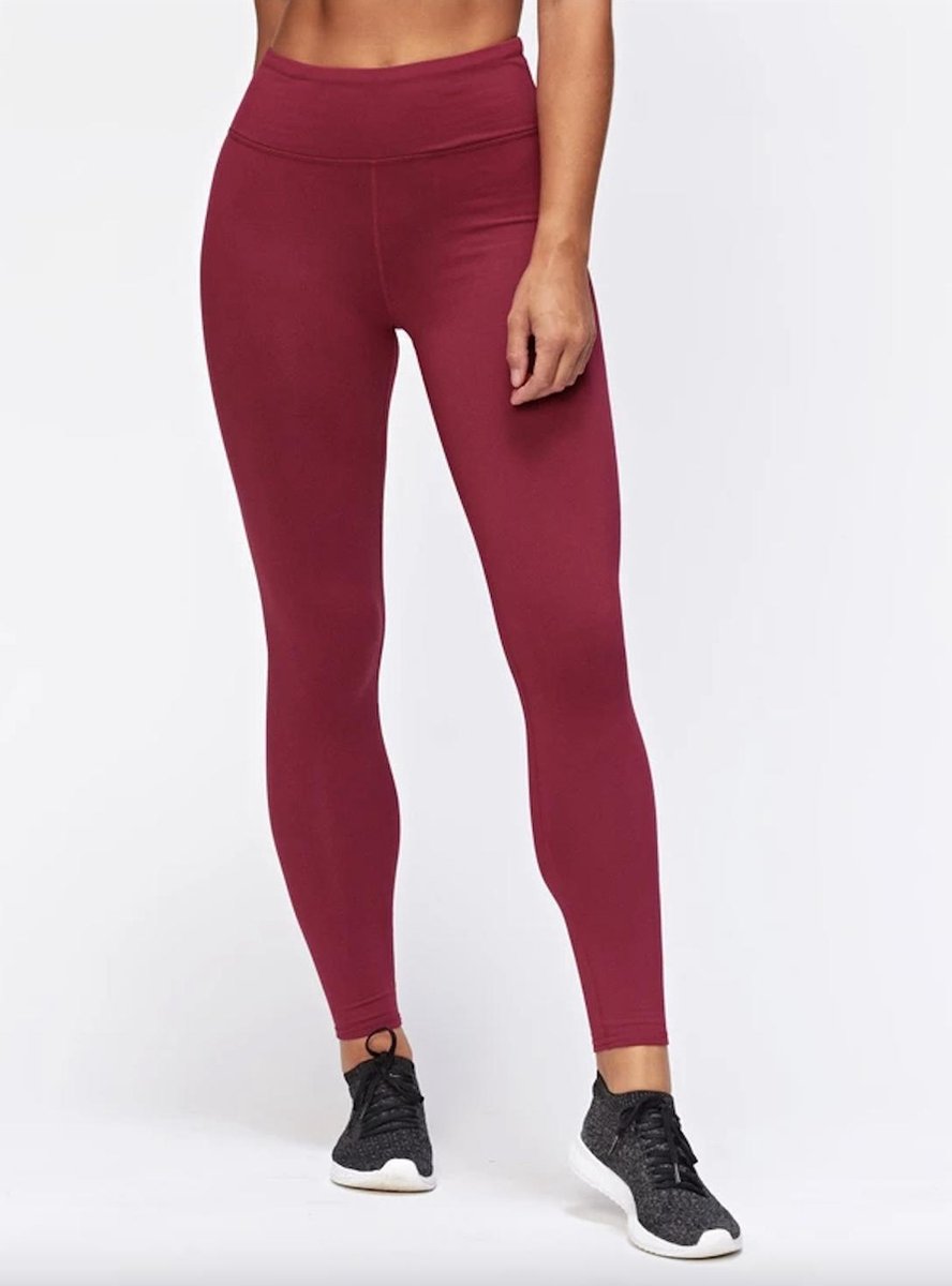 Premium kwaliteit Dames Thermo Legging - Rood - Maat L/XL