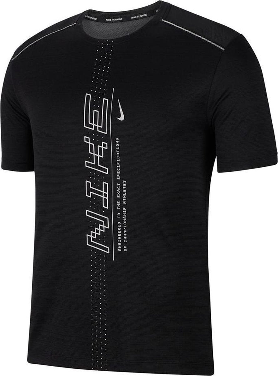 Nike Dry Miler PO GX Sportshirt Heren - Maat M