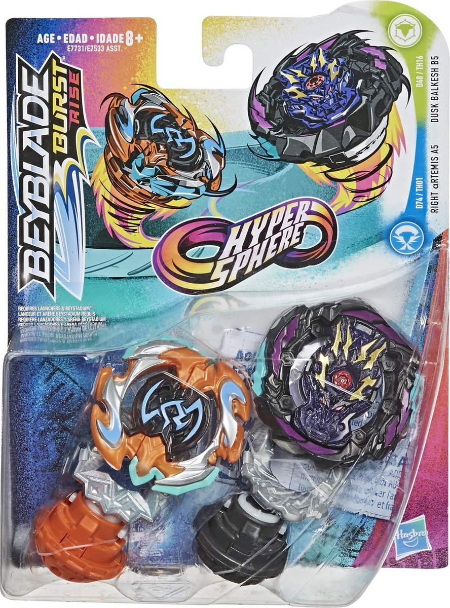 Beyblade Hypersphere Dusk Balkesh B5 And Artemis A5