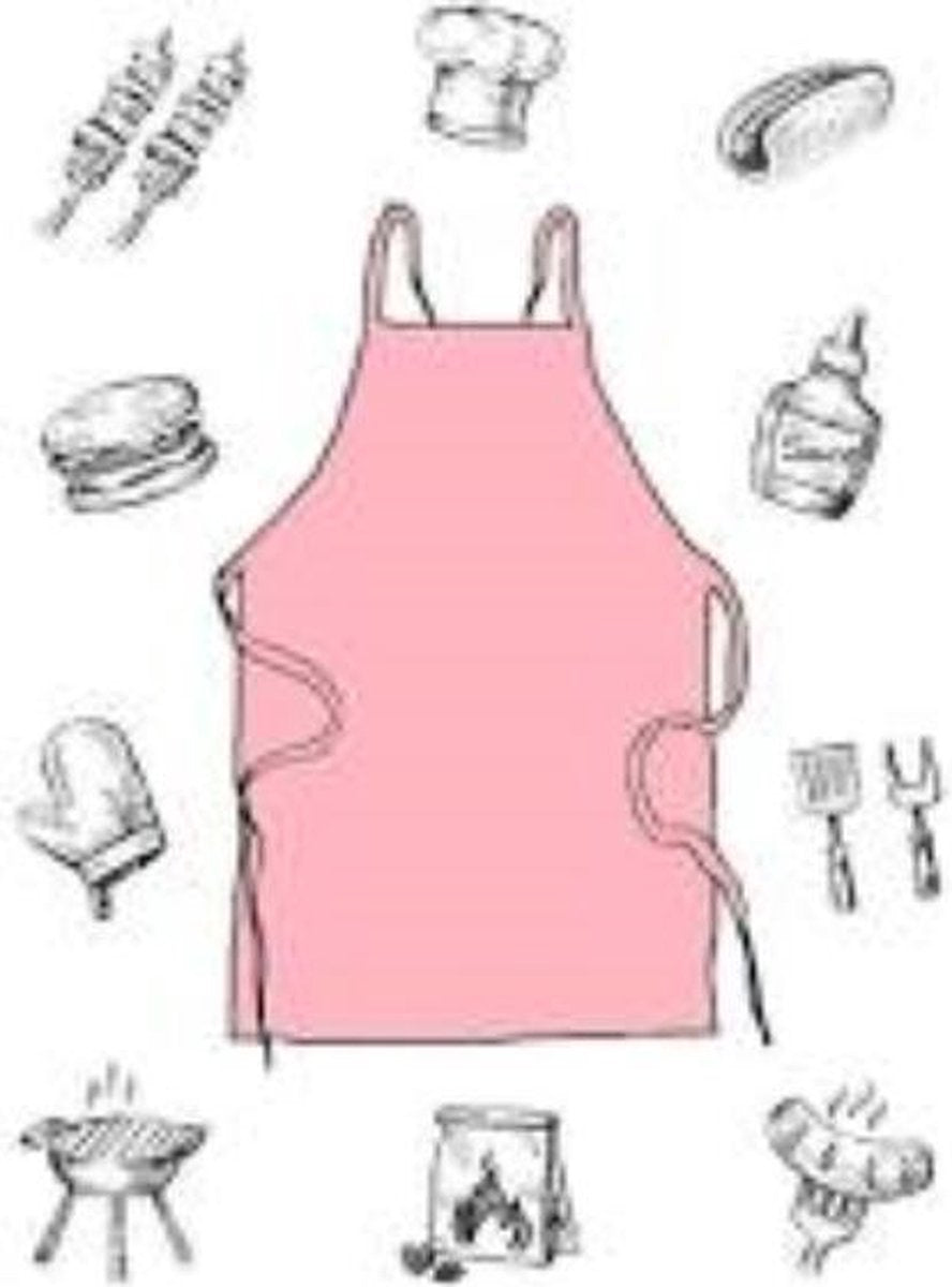 Wegwerp Schort 3 stuks Roze - feestjes - Babyshower