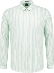 Dstrezzed Overhemd Fineline Stripe Lagoon Groen (303212 - 521)