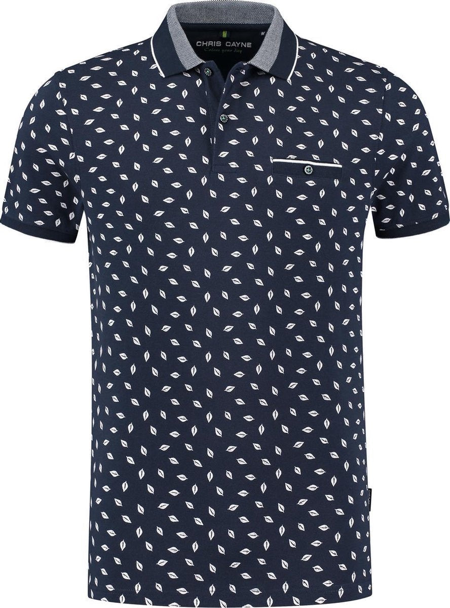 Chris Cayne - Polo - Heren - Poloshirt - Navy - Maat XL