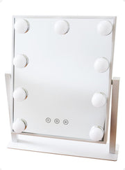 Novalie Hollywood Spiegel met Verlichting – Make Up Spiegel met Led Lampen – Visagie – Dimbaar / 3 Lichtstanden – Wit