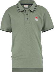 Vingino Poloshirt Jongens Katoen Legergroen Maat 110