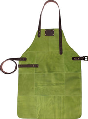 BBQ Schort - Leer - 81x56cm - Lichtgroen