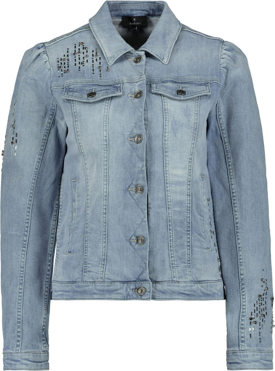 Monari tussenjas Blauw Denim-36 (S)