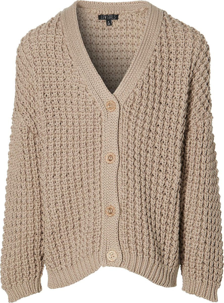 Levv vest Kelly zand bruin voor meisjes - maat 128