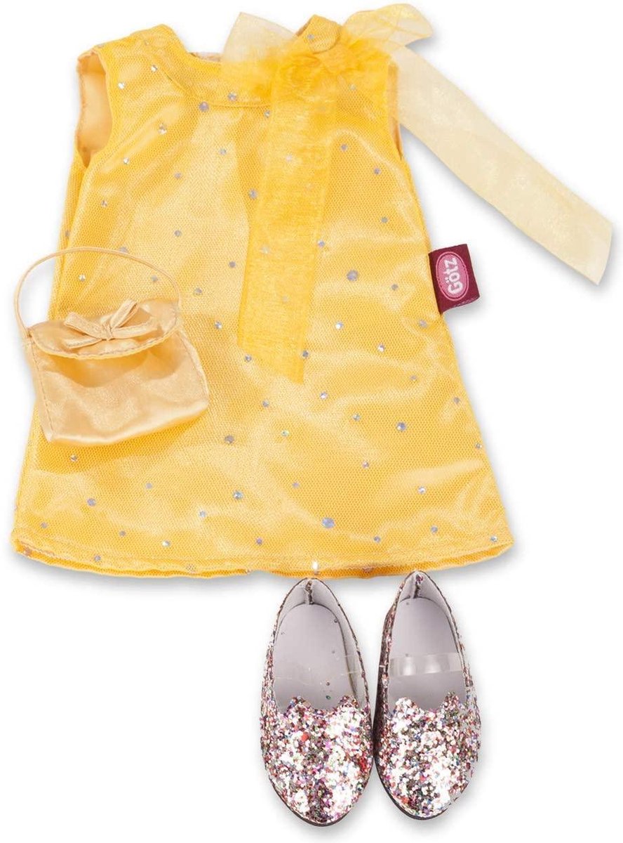 Gotz accessoires 46-50 cm Gele jurk met schoenen