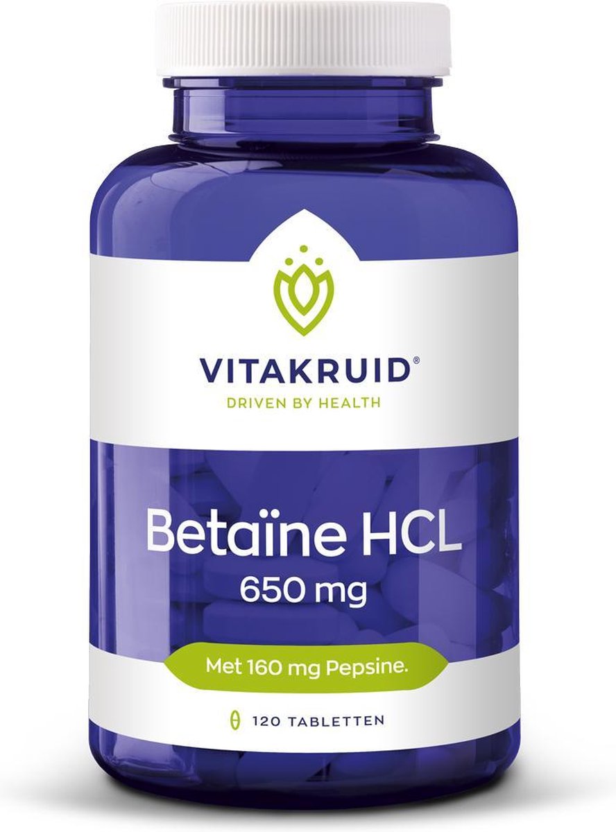 VitaKruid Betaïne HCL 650 mg - 120 tabletten