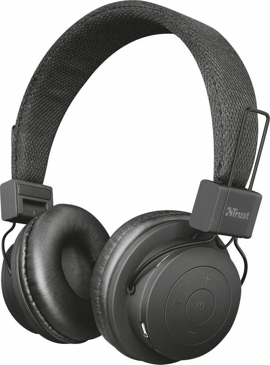 Trust Urban Leva - Draadloze On-ear Koptelefoon - Zwart