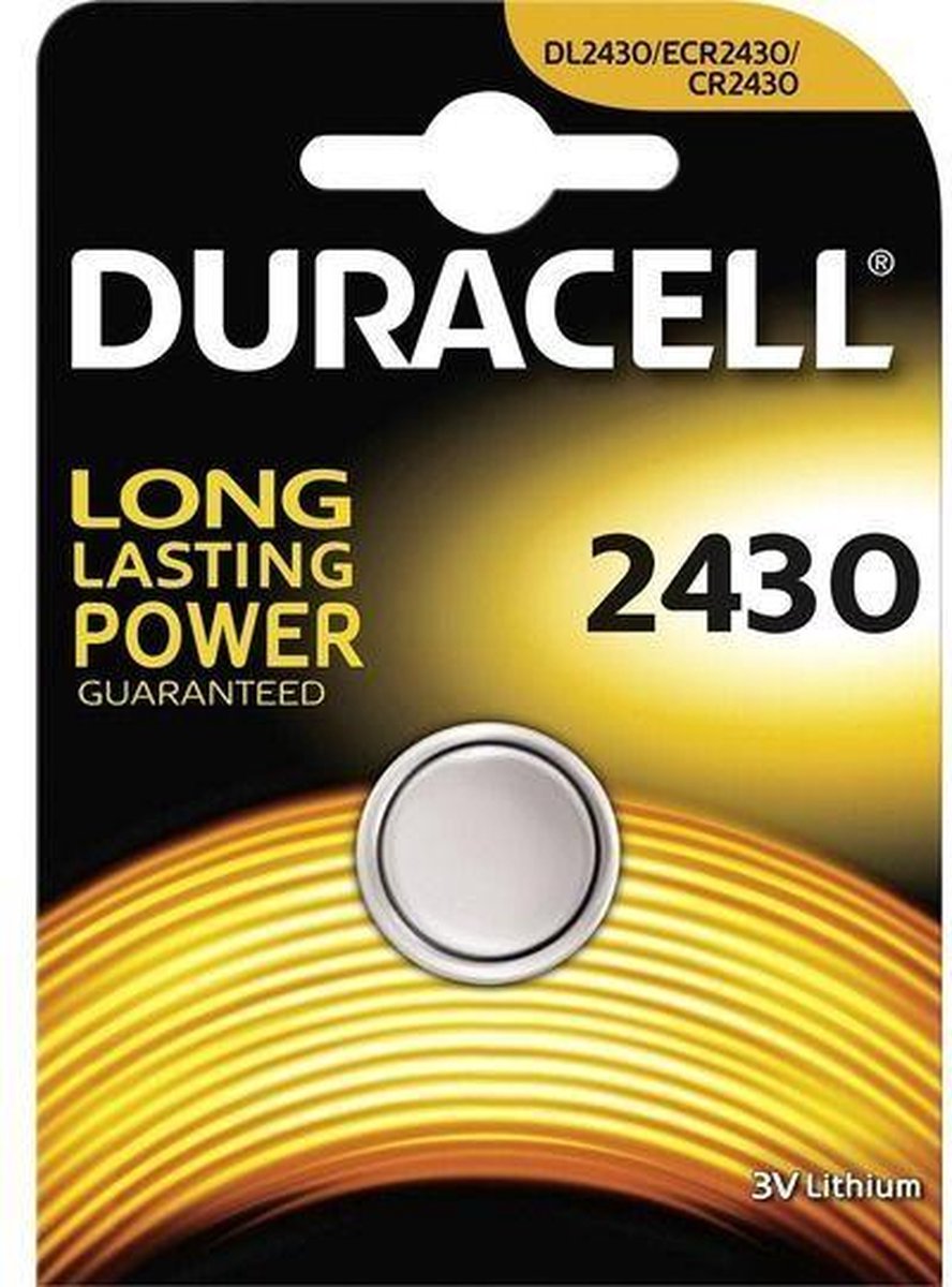 Duracell 2430 CR2430 DL2430 3v Lithium Batterij- 10 stuks