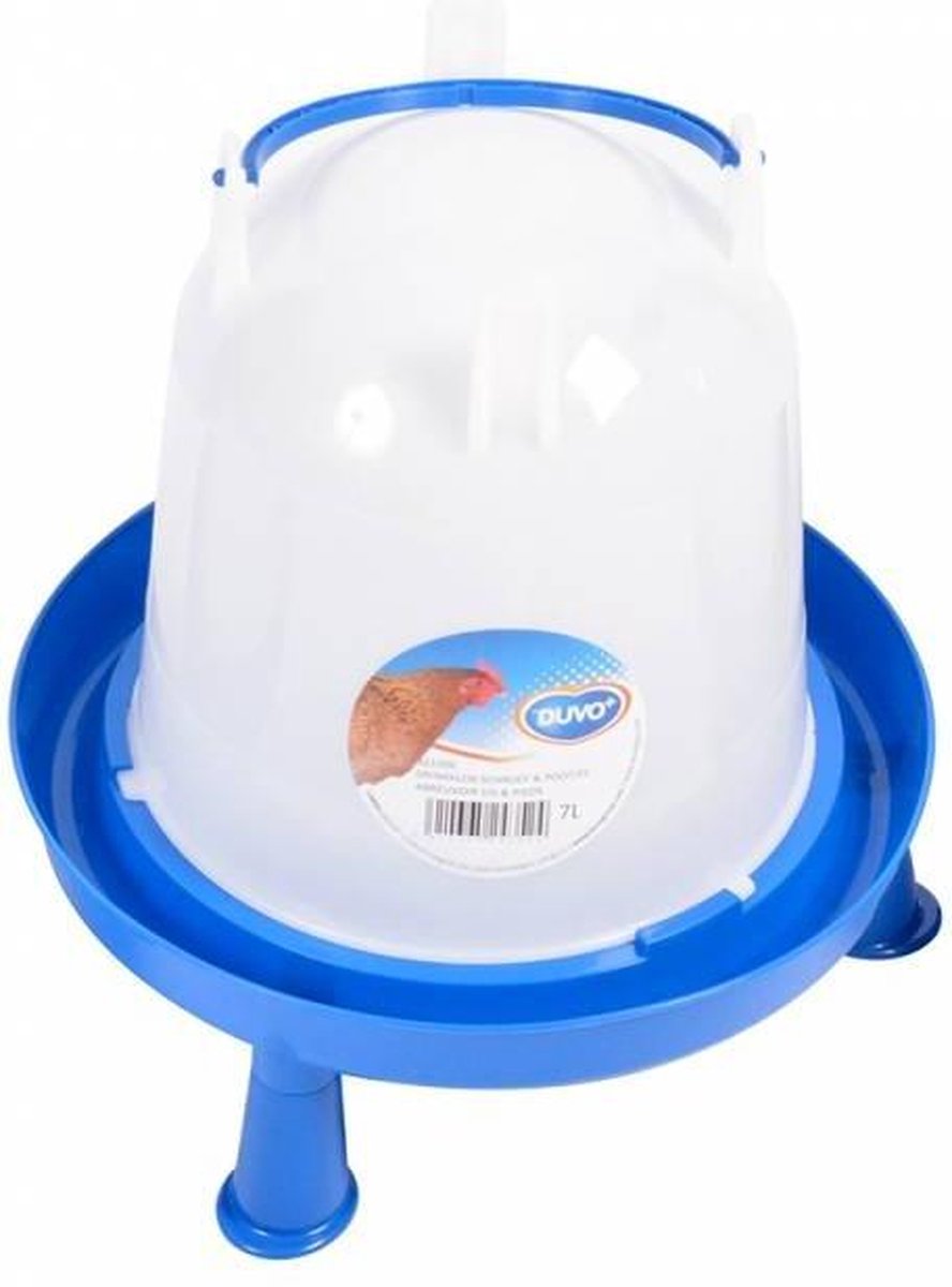 Drinktoren blauw met pootjes 7 liter