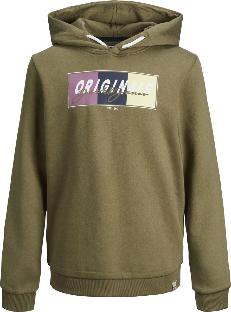 JACK&JONES JUNIOR JORMASON SWEAT HOOD SN JR Jongens Trui - Maat 164