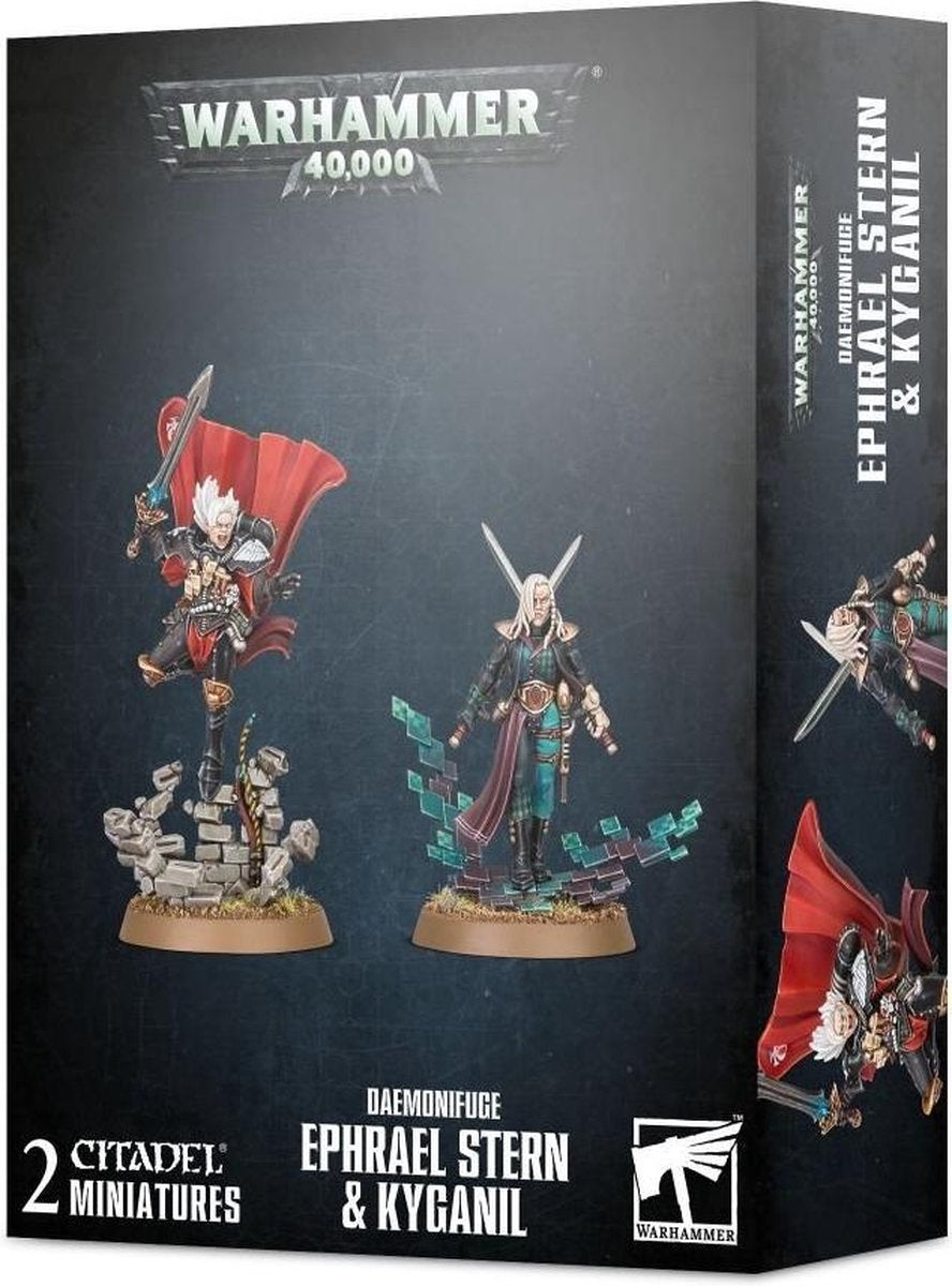 Warhammer 40.000 Adepta Sororitas Daemonifuge Ephrael Stern and Kyganil