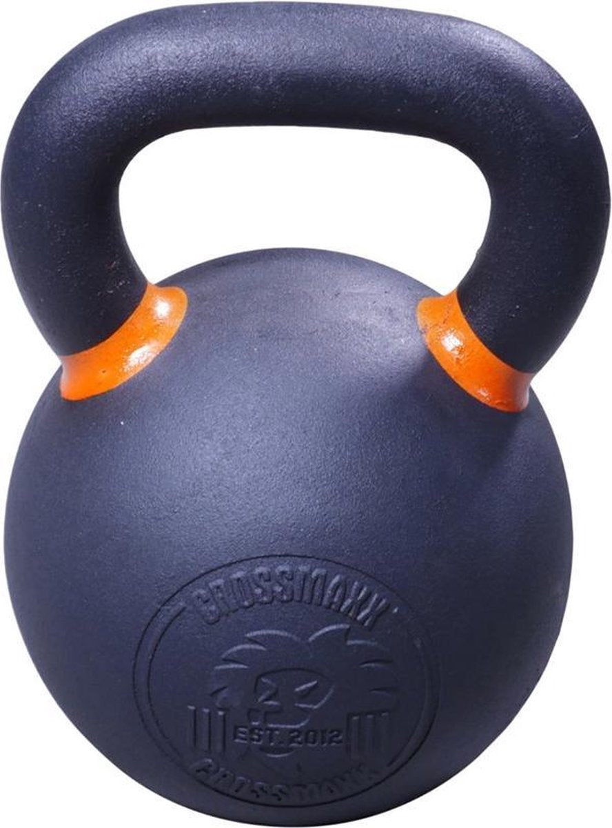 Crossmaxx® Gietijzeren Powdercoated kettlebell 24kg