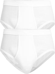 Gotzburg slips doppelripp (2-pack) - heren slips met gulp - wit -  Maat: XXL
