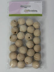 Houten bal met gat naturel - 2