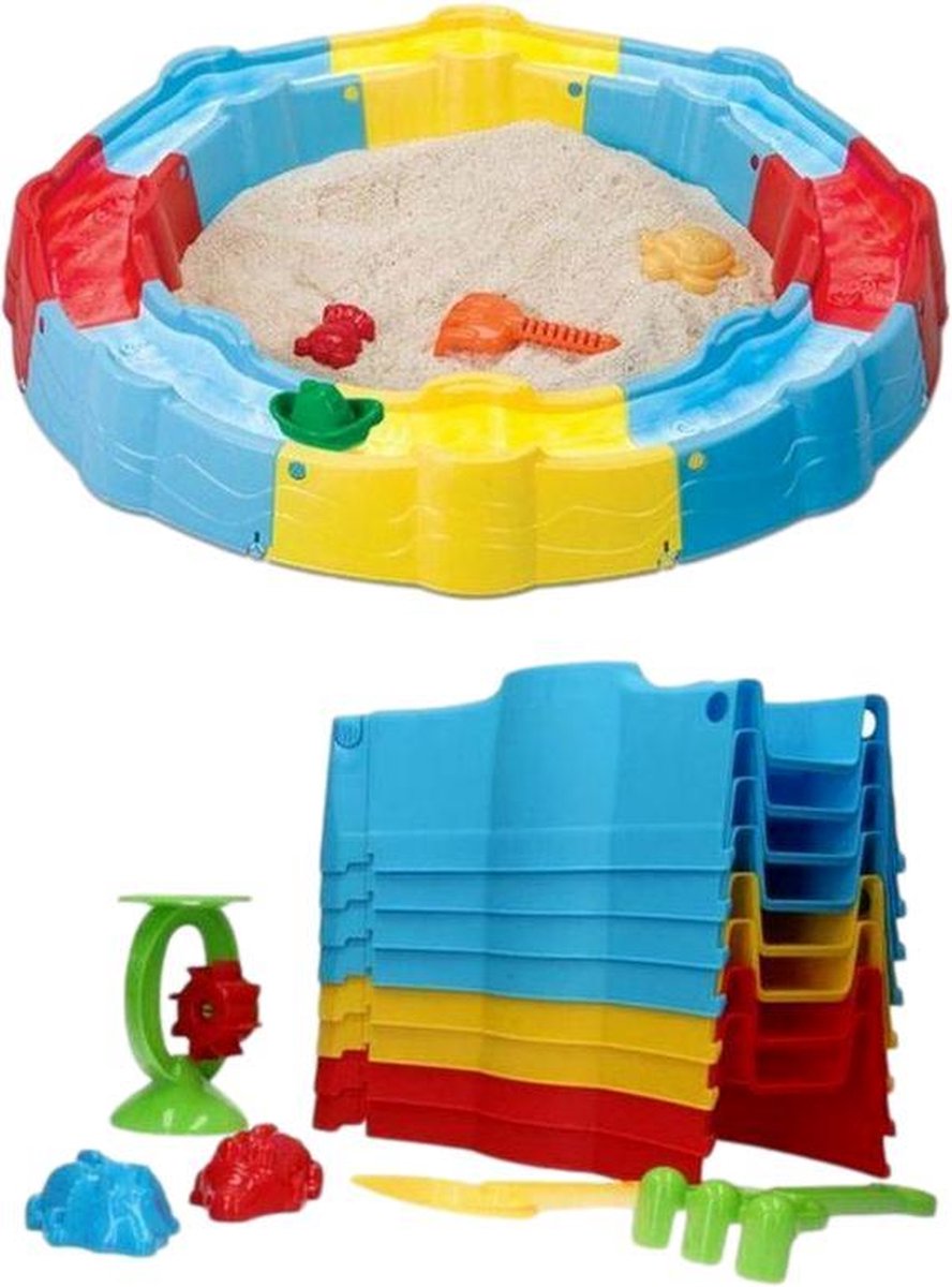 Glim® Zandbak speelgoed - Stapelbaar – Buiten speelgoed – Jongen & meisje – Zomer cadeau kinderen – Incl. schep