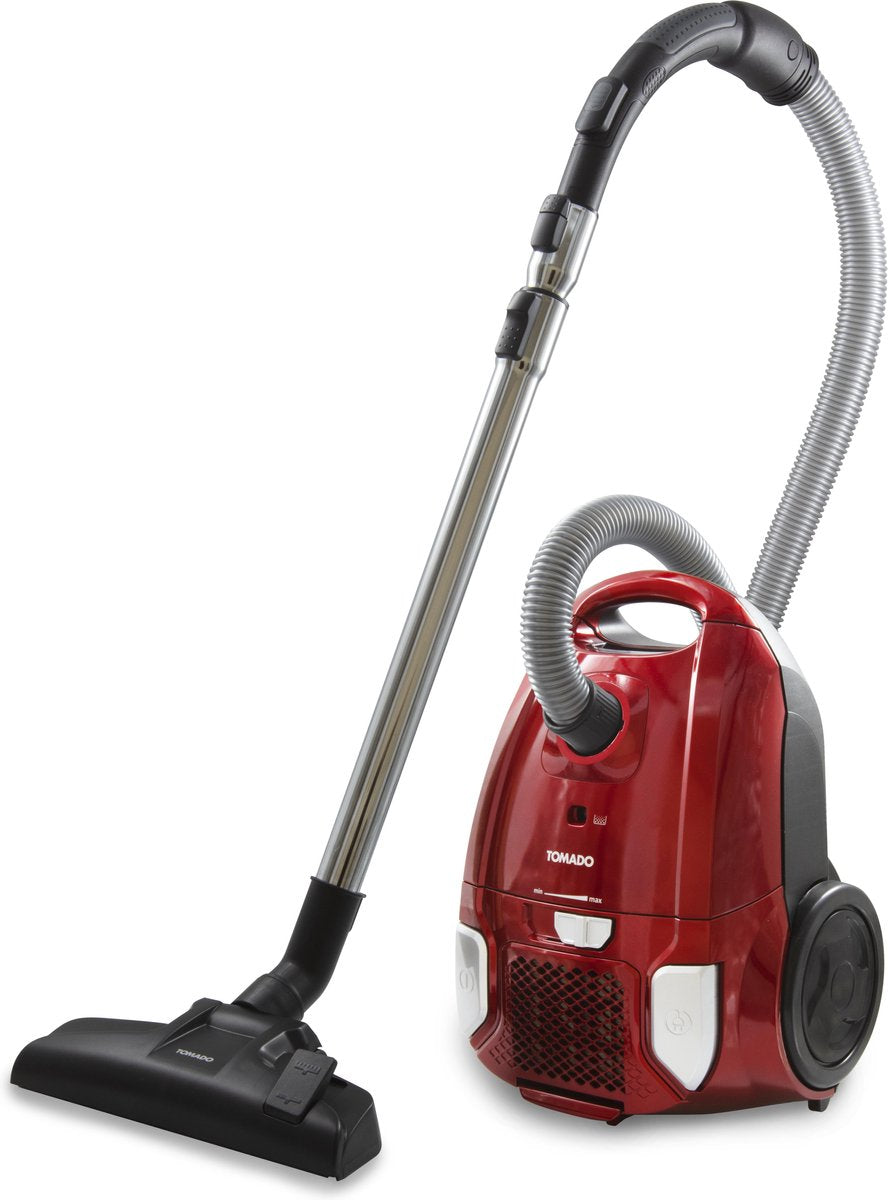 Tomado TVC3001R - Krachtige stofzuiger met zak - HEPA 13 filter - Snoerlengte 7 meter - Rood