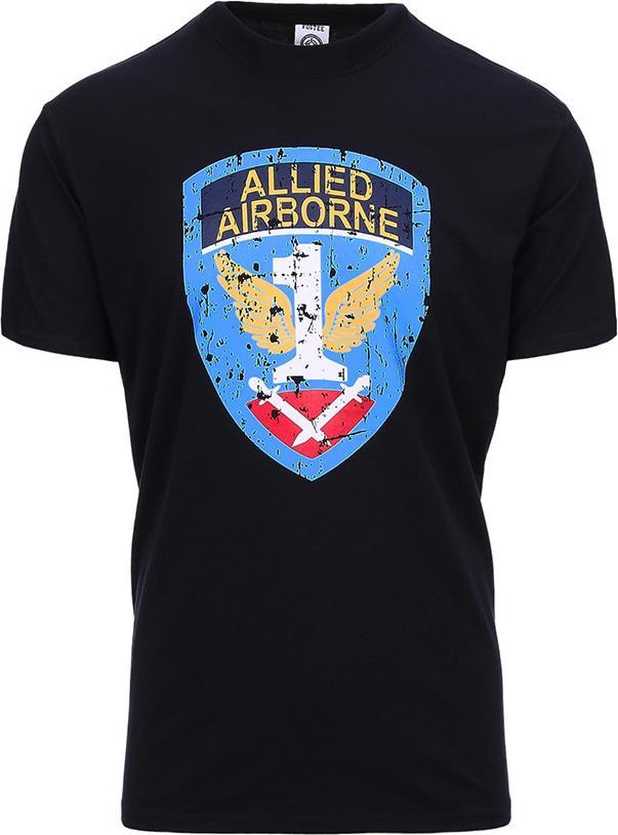 Fostex T-shirt Allied Airborne zwart