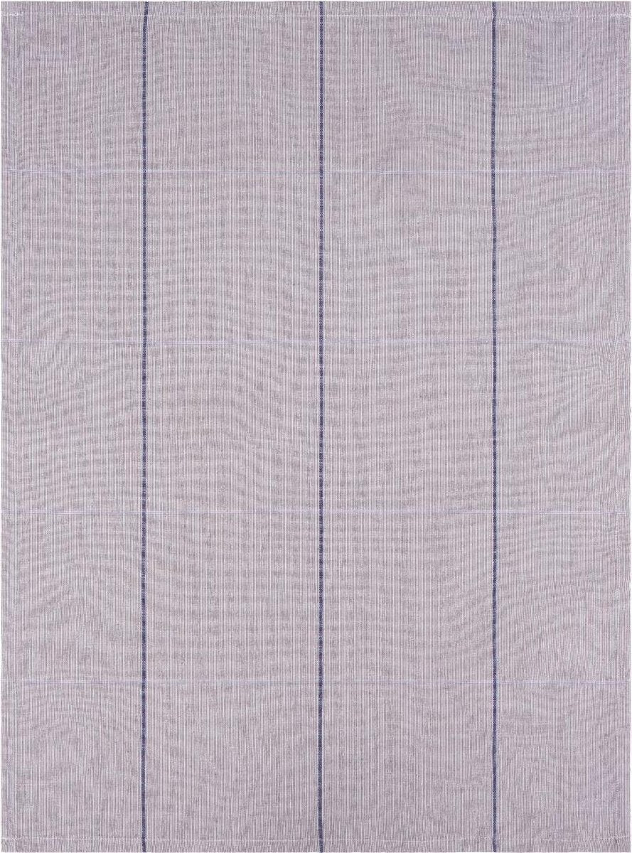 Clarysse Evergrey Theedoeken Ruit Blauw 50x70cm 6 stuks