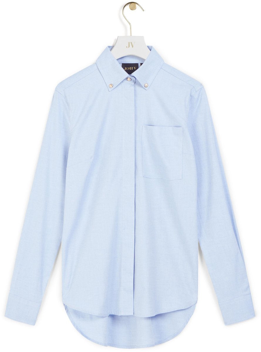 JOSH V     CHARLINE Blouse Blauw - Maat 2XL