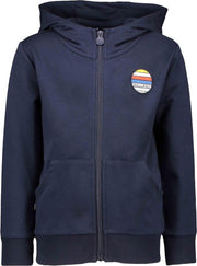 Seven-One-Seven Jongens vesten Seven-One-Seven Stevie hooded colorblocking full zi Rich Blue 158/164