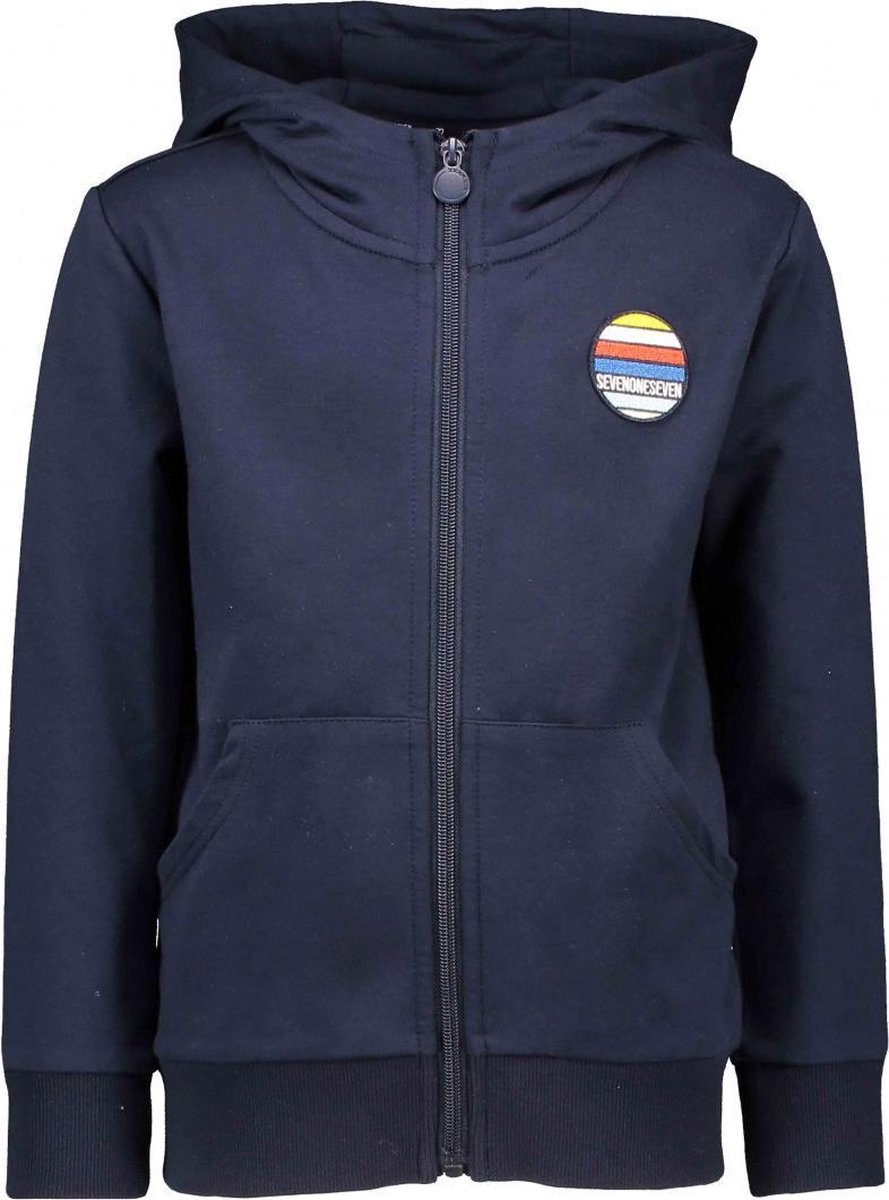 Seven-One-Seven Jongens vesten Seven-One-Seven Stevie hooded colorblocking full zi Rich Blue 158/164