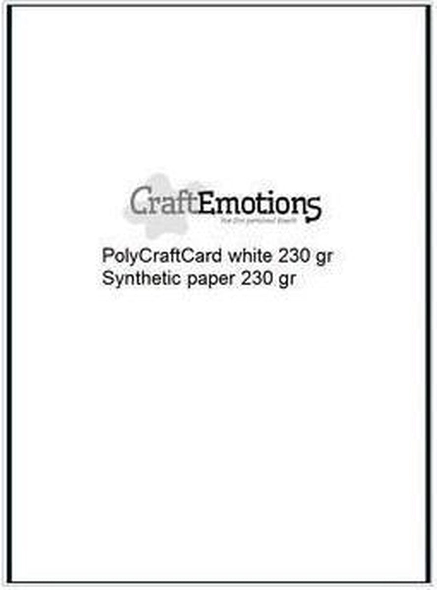 CraftEmotions Synthetisch papier - PolyCraftCard wit 50 vl A4 - 230 gr
