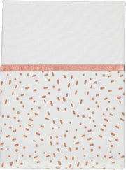 Briljant Wieglaken Minimal Dots Allover Terra<br /> 75 x 100 cm