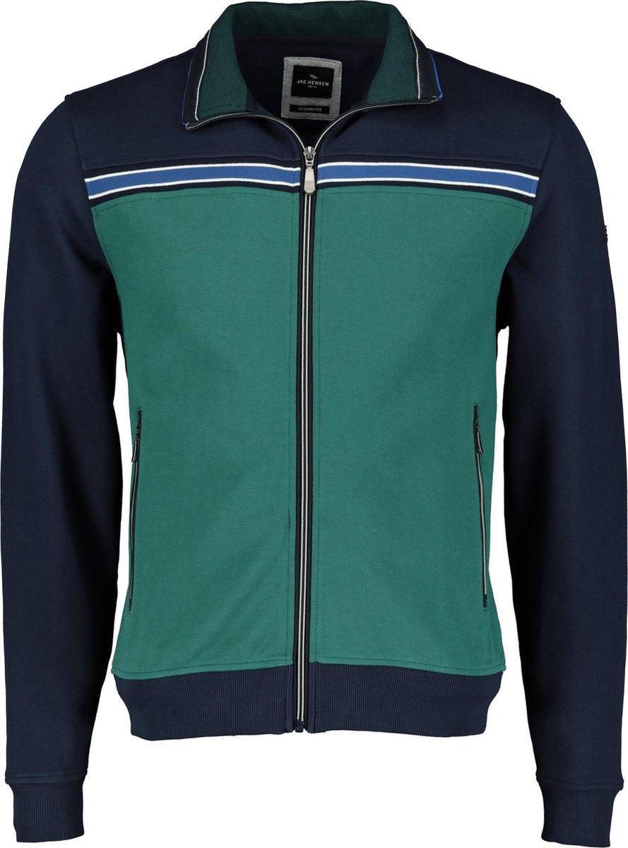 Jac Hensen Vest - Modern Fit - Blauw - 6XL Grote Maten
