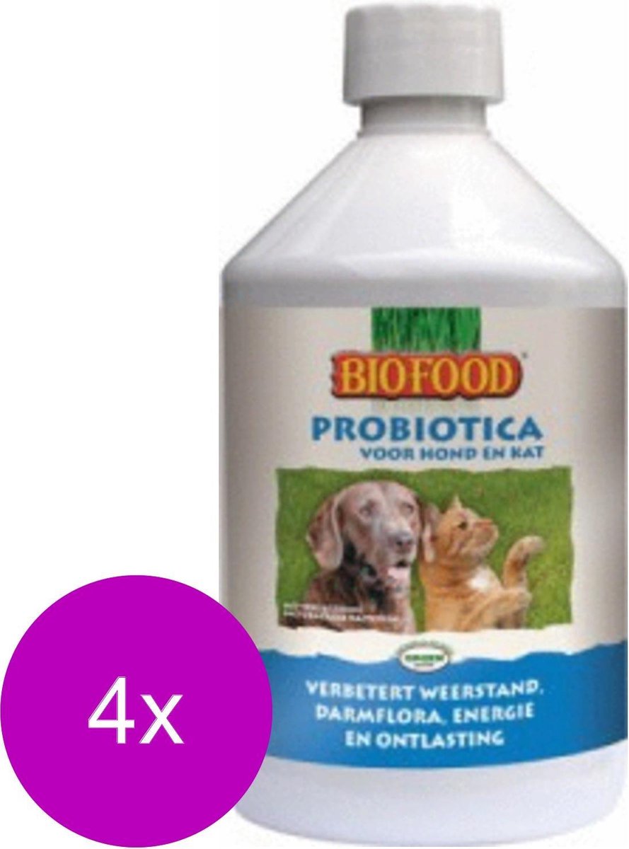 Biofood Probiotica - Voedingssupplement - Darmen - 4 x 500 ml