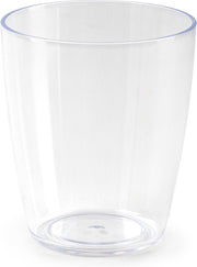 36x Kunststof drinkglazen/waterglazen transparant 400 ml - Sapglazen/limonadeglazen onbreekbaar kunststof voor kinderen - Camping servies - Onbreekbare stapelbare glazen