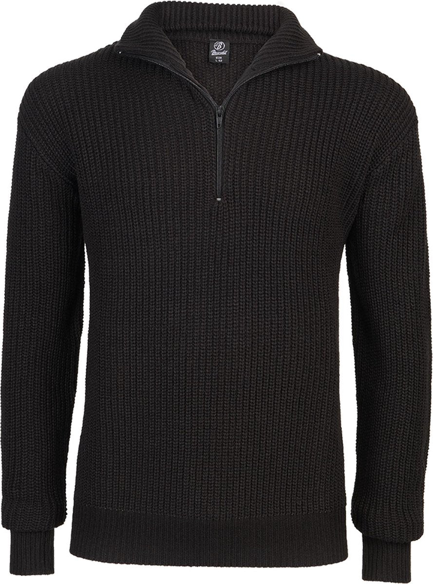 Marine - Leger - Coltrui - Schipperstrui - Troyer - Classic - Urban - Legend - Casual - Streetwear zwart