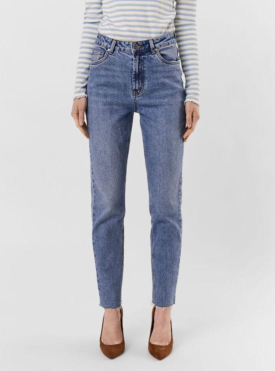 Vmbrenda Hr Straight A Cut Gu384 Ga 10247009 Light Blue Denim - Maat W28 X L34