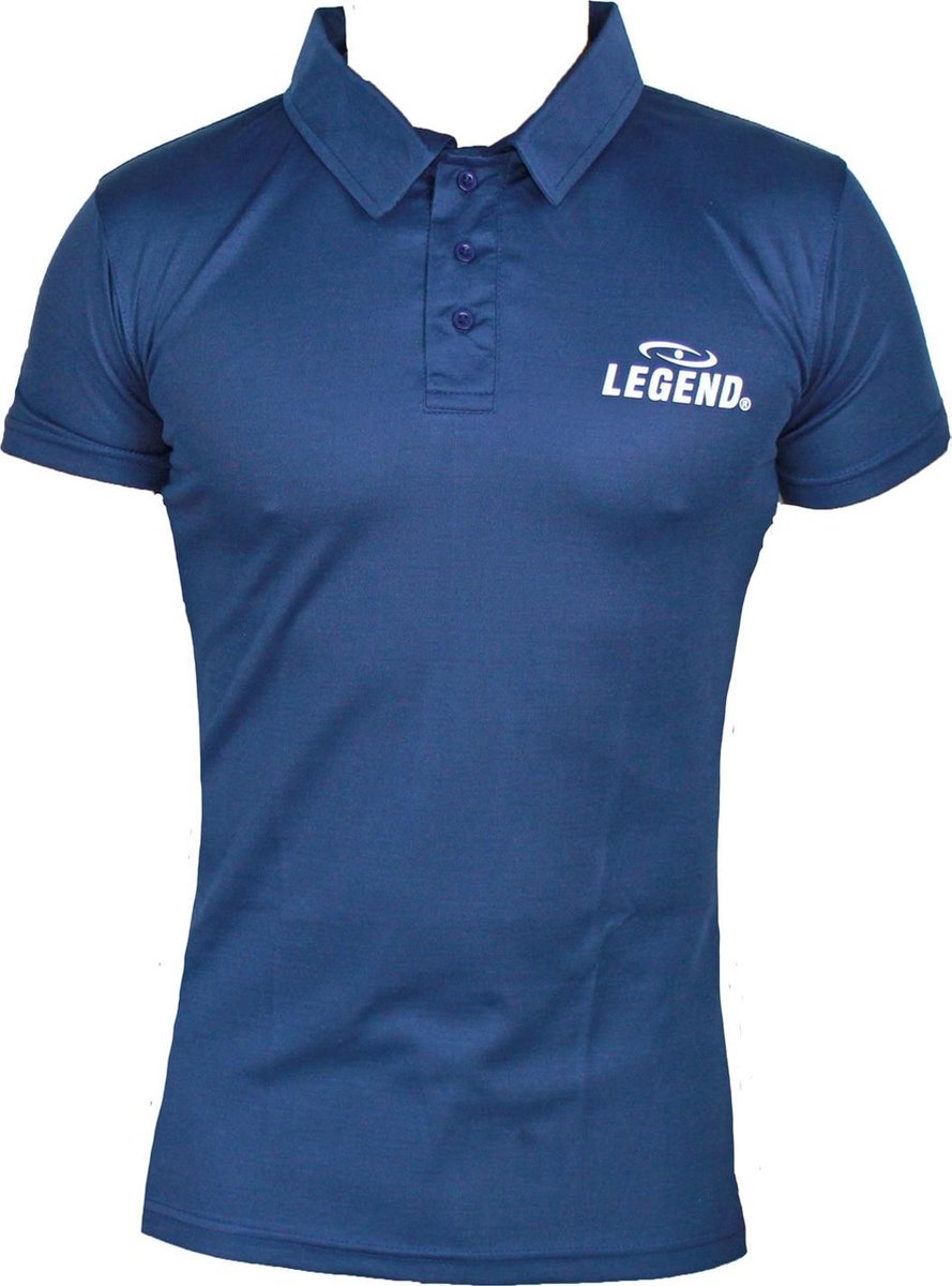 Polo Legend Slimfit Navy Blauw  L
