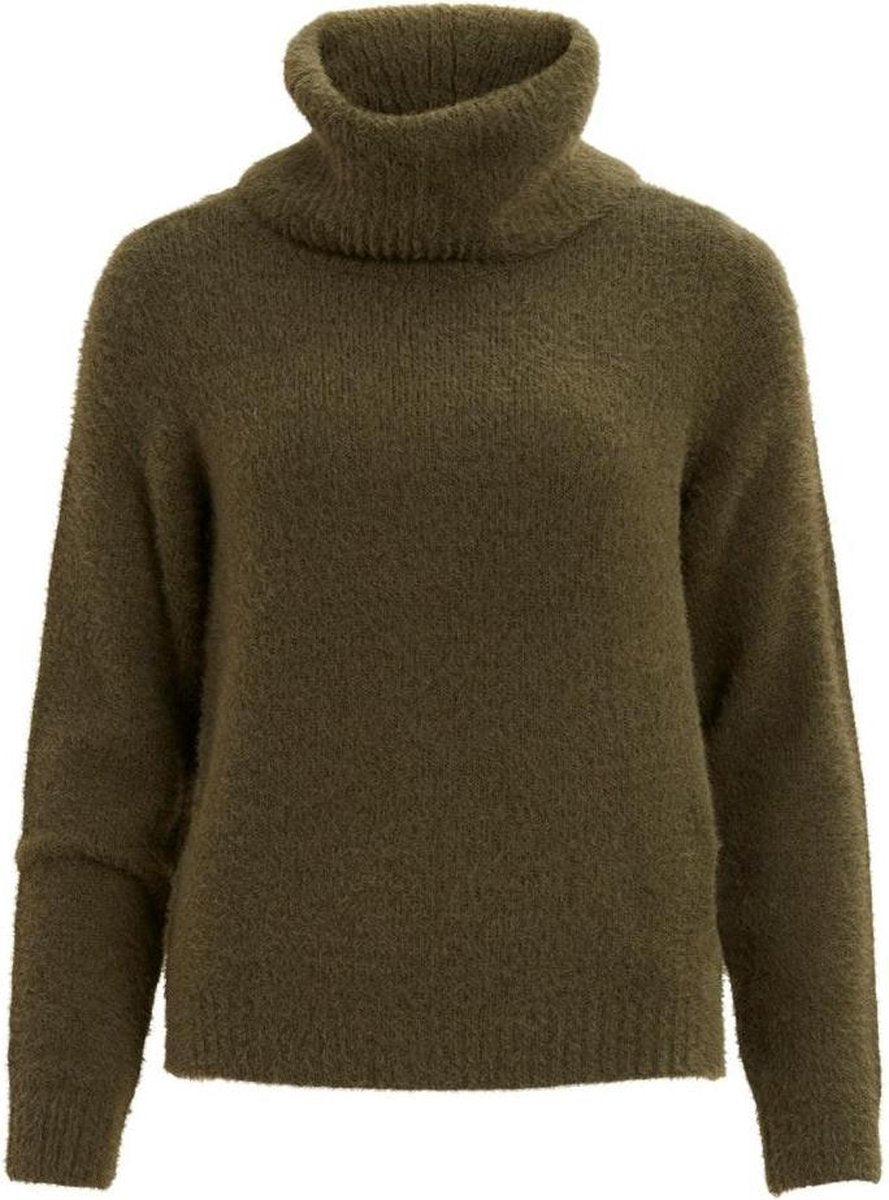 Vifeami Rollneck L/s Knit Top/su - 14061273 Forest Night